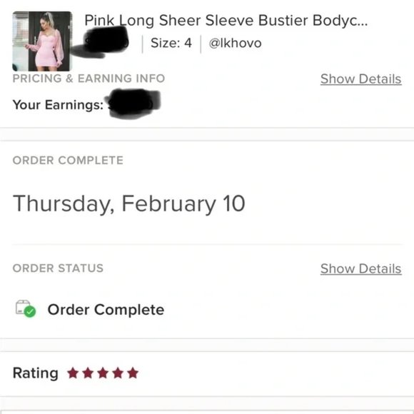 Pink Long Sleeve Bustier Bodycon Mini Dress - Picture 3 of 17